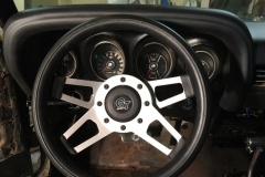 Steering wheel finished and reinstalled